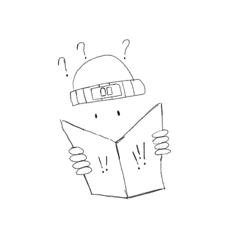 Illustration von einer Person die eine Zeitung liest