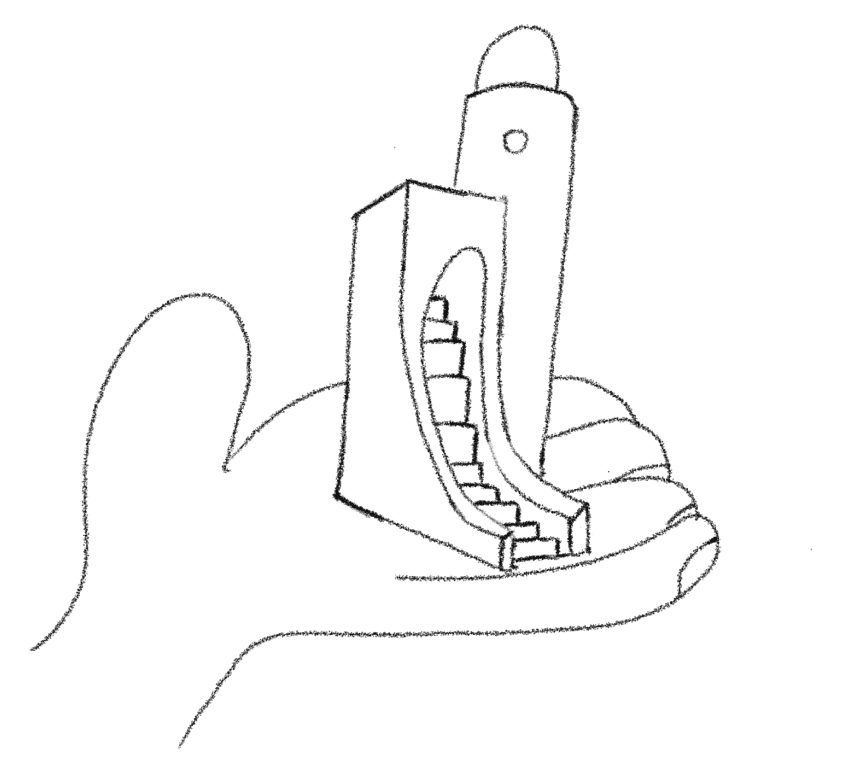 Illustration von einer Hand, die ein Haus hält